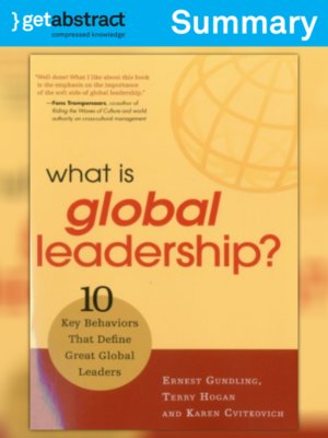 cover image of What Is Global Leadership? (Summary)
